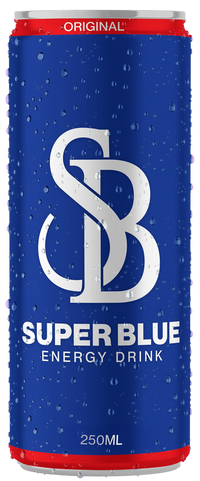 Super Blue Energy Drink 8.4oz 24ct Case