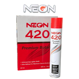Neon Premium Butane 420ML 12ct Case