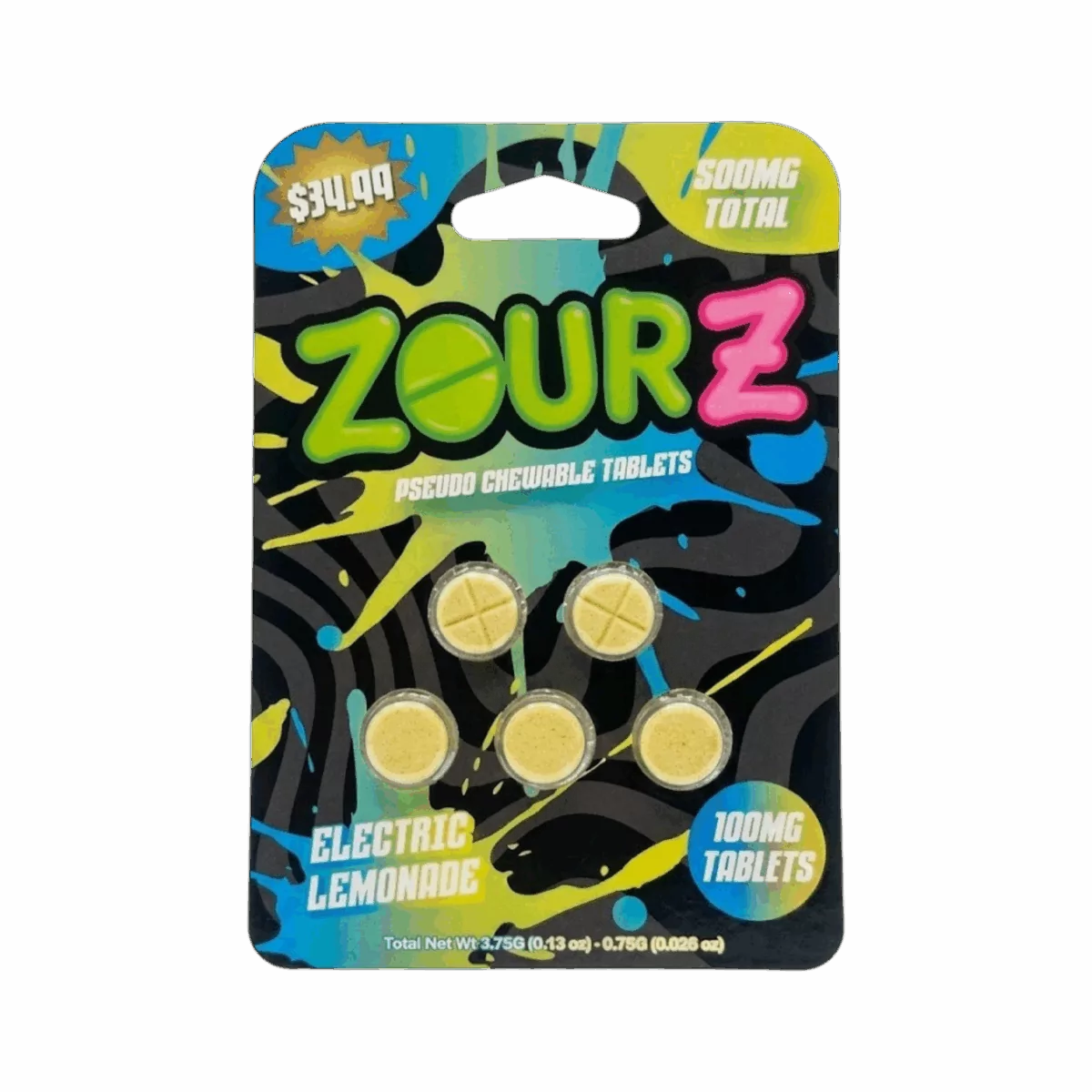 Zourz Pseudo Indoxyl (5ct) 100mg Per Tab (500mg Per Pack) 10ct Box |