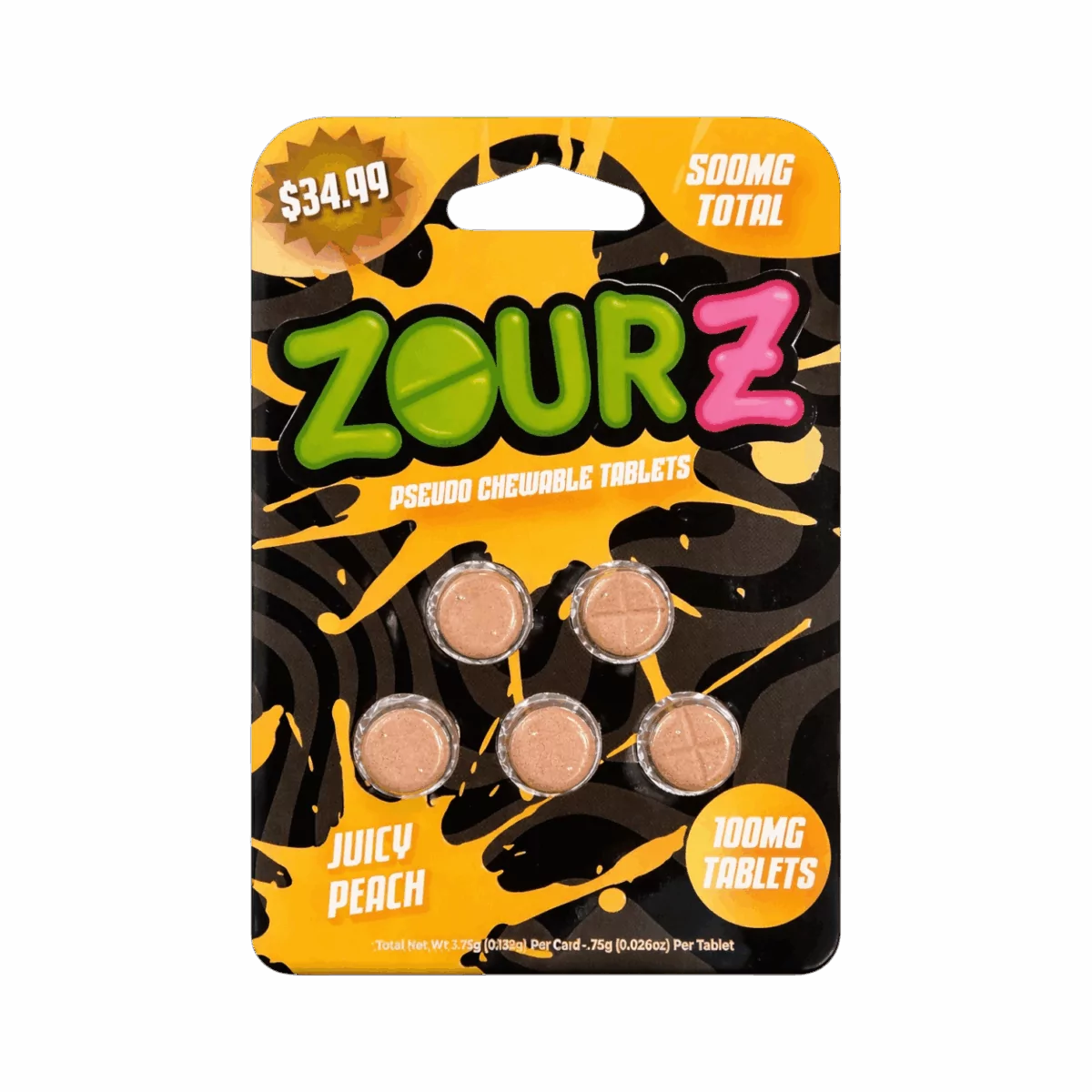 Zourz Pseudo Indoxyl (5ct) 100mg Per Tab (500mg Per Pack) 10ct Box |