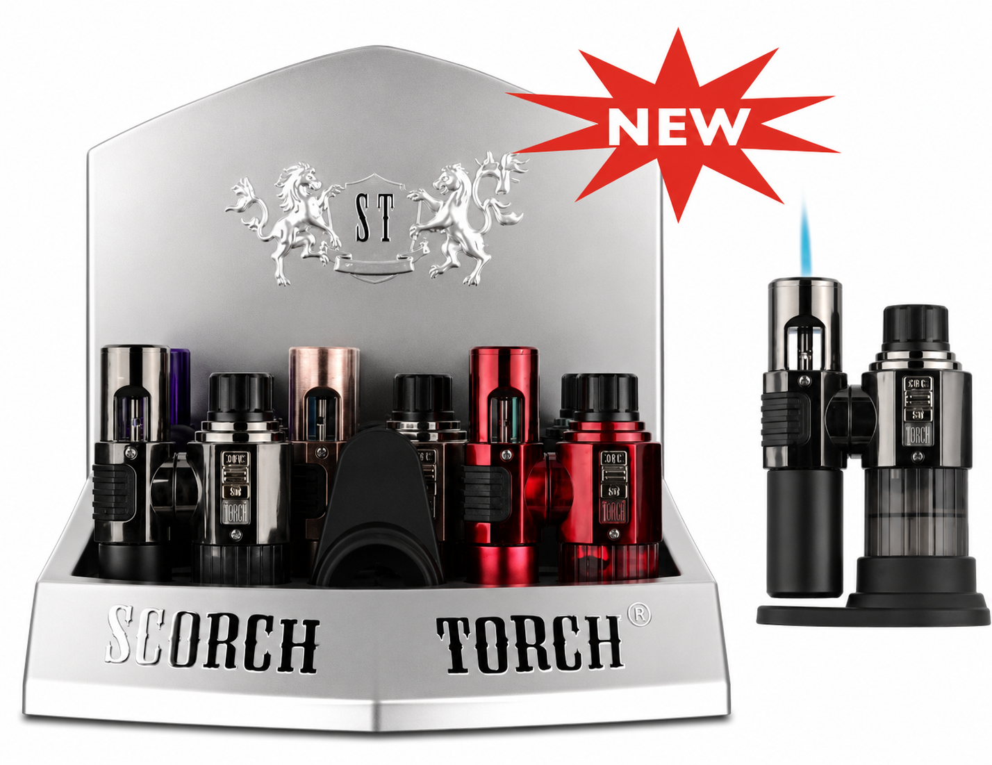 Scorch Torch Single Flame 180 Degree Rotatable Nozzle 6ct Box (61886)