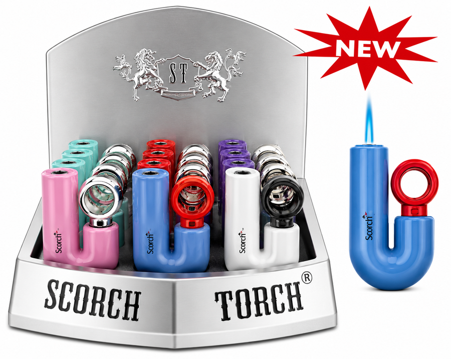 Scorch Torch Single Flame Finger Ring Ignition Assorted Color 9ct (61878)