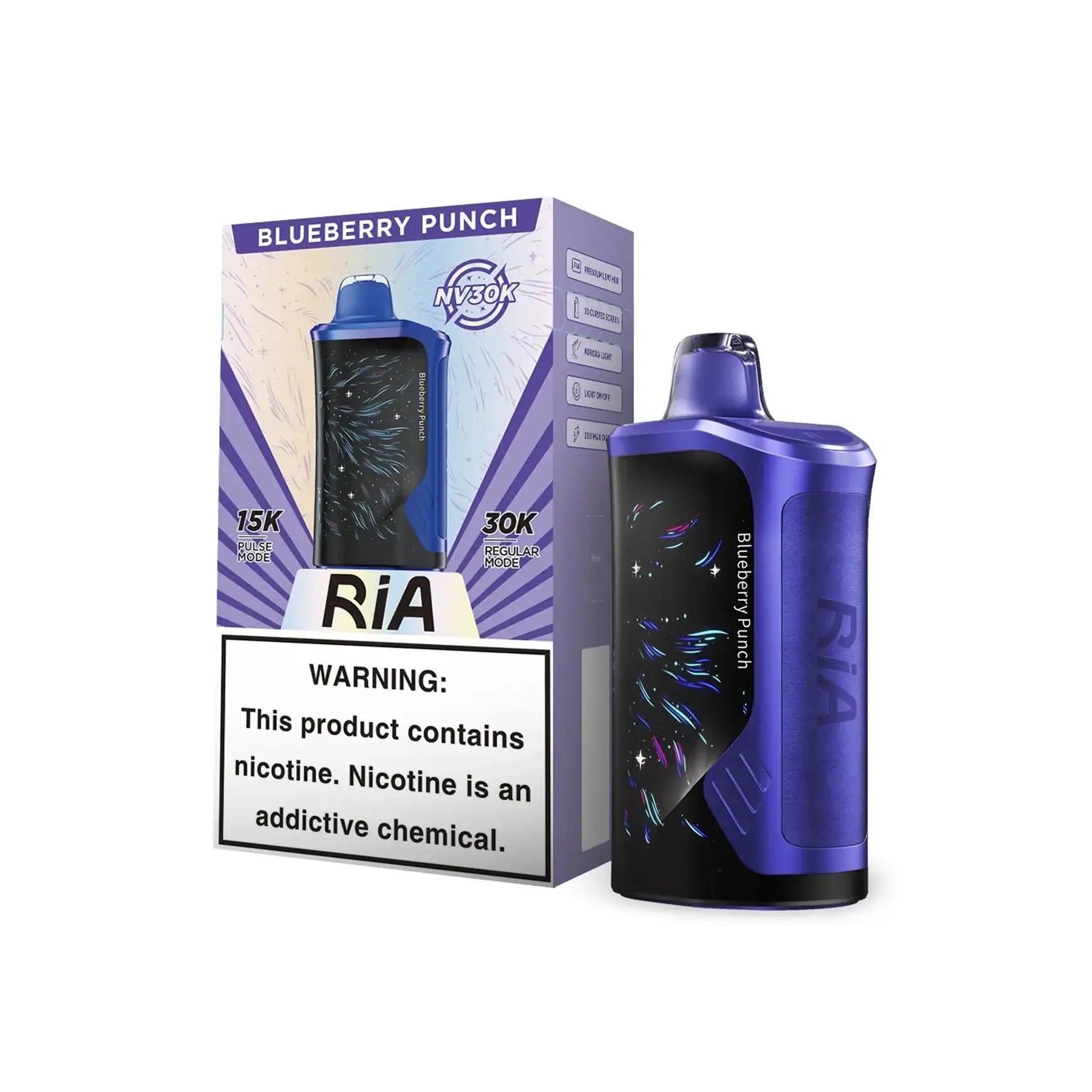 RIA NV30K By Geek Bar Disposable Vape 5-Count Box