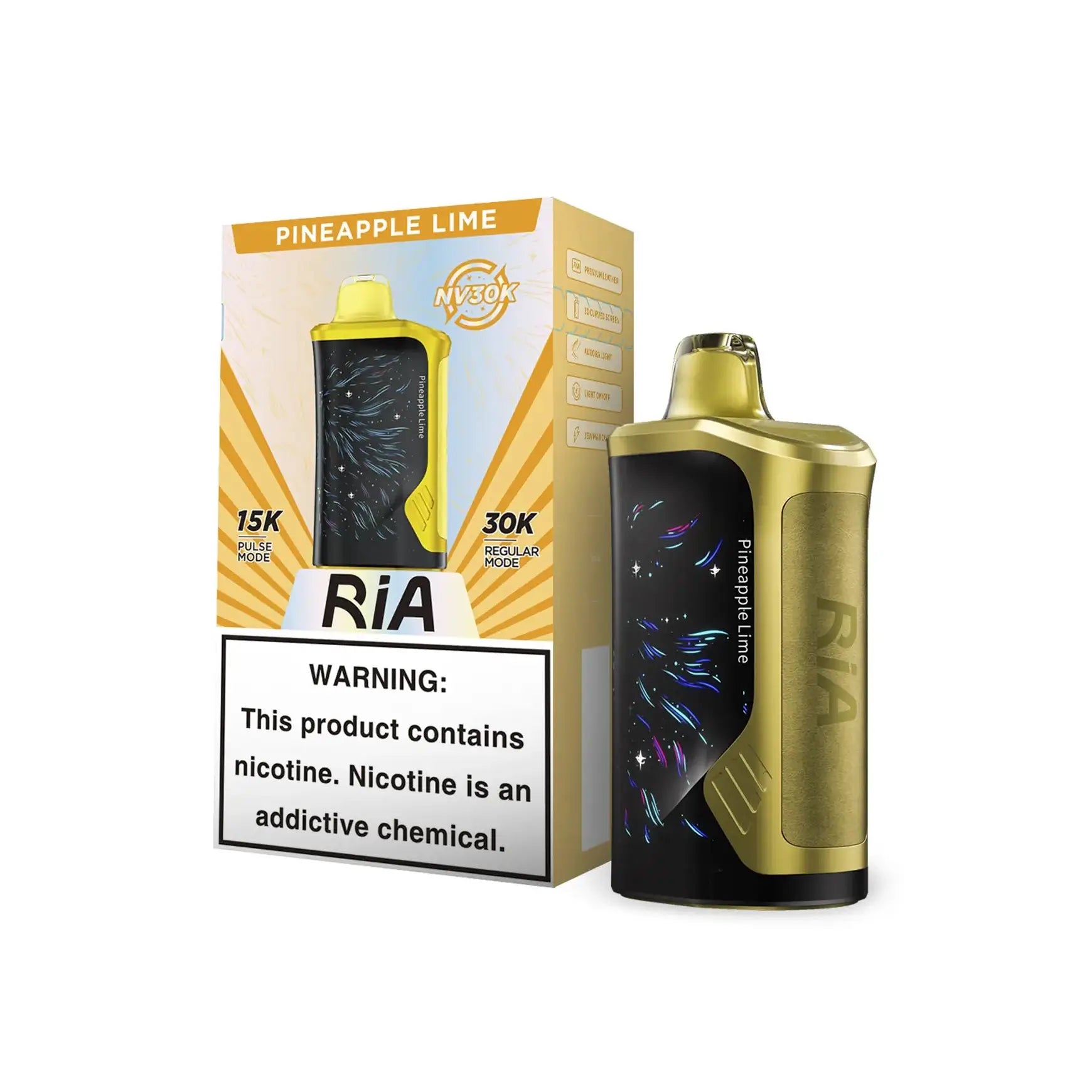 RIA NV30K By Geek Bar Disposable Vape 5-Count Box