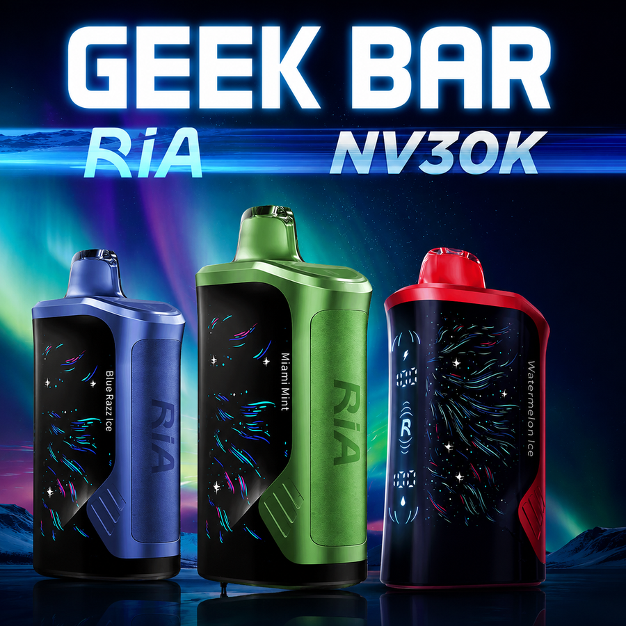 RIA NV30K Disposable Vape By Geek Bar 15ml 5% (30000 Puffs) - 5ct Box