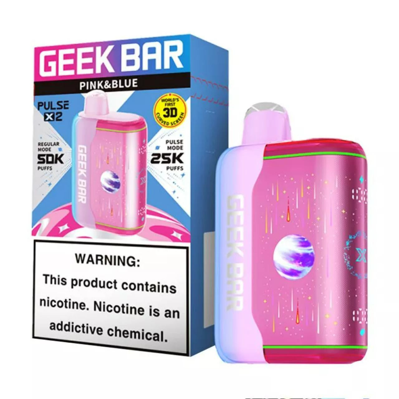 Geek Bar Pulse X2 50K Disposable Vape 5-Count Box