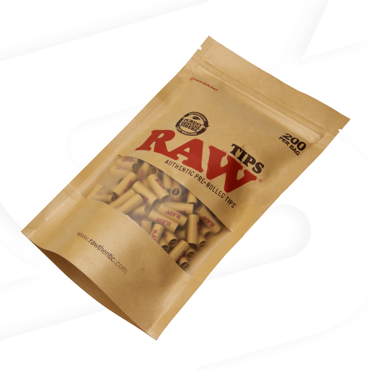 Raw Pre-Rolled Tips 200 Per Bag