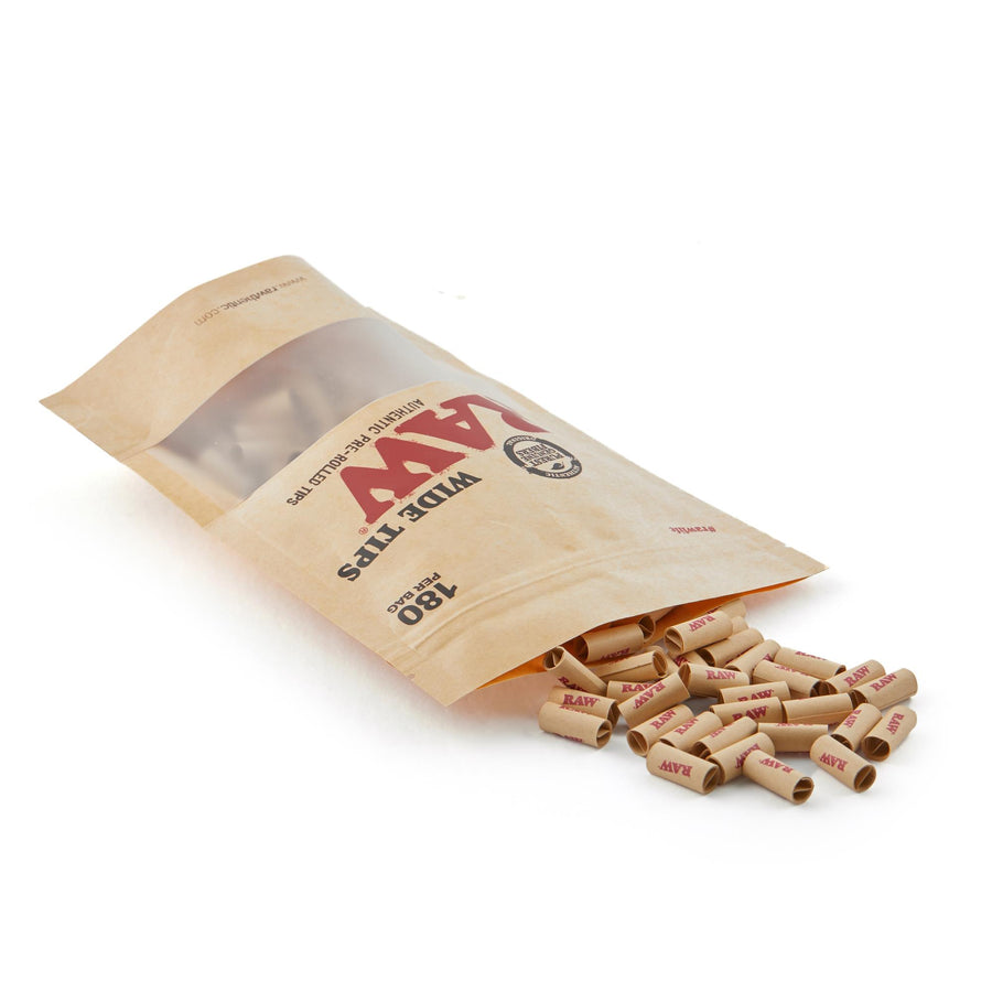 Raw Pre-Rolled Tips 180 Per Bag
