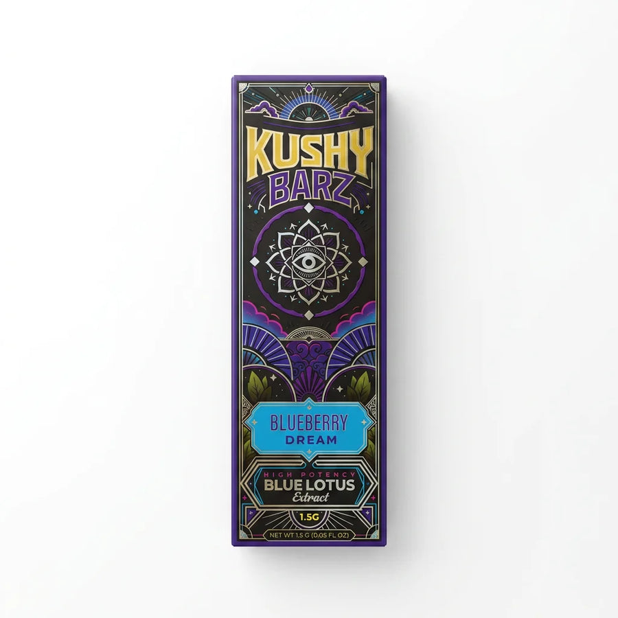 Kushy Barz Blue Lotus Disposable 1.5g 5ct Box