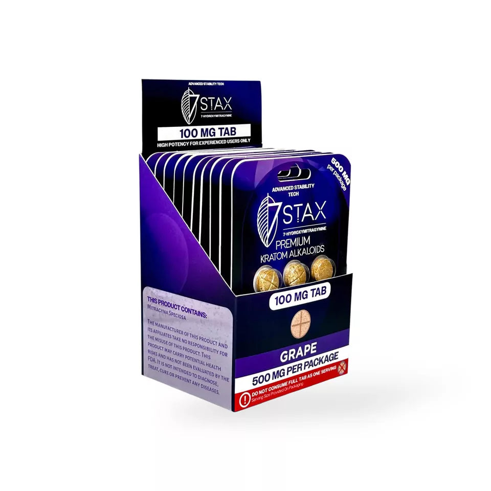 7 Stax 7 Hydroxy (5pk) 100mg Per Tab (500mg Per Pack) 10ct Box |