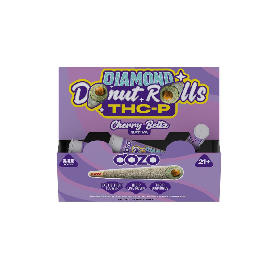 Dozo Diamond Donut Rolls THC-P 2.25G | 20ct Box |