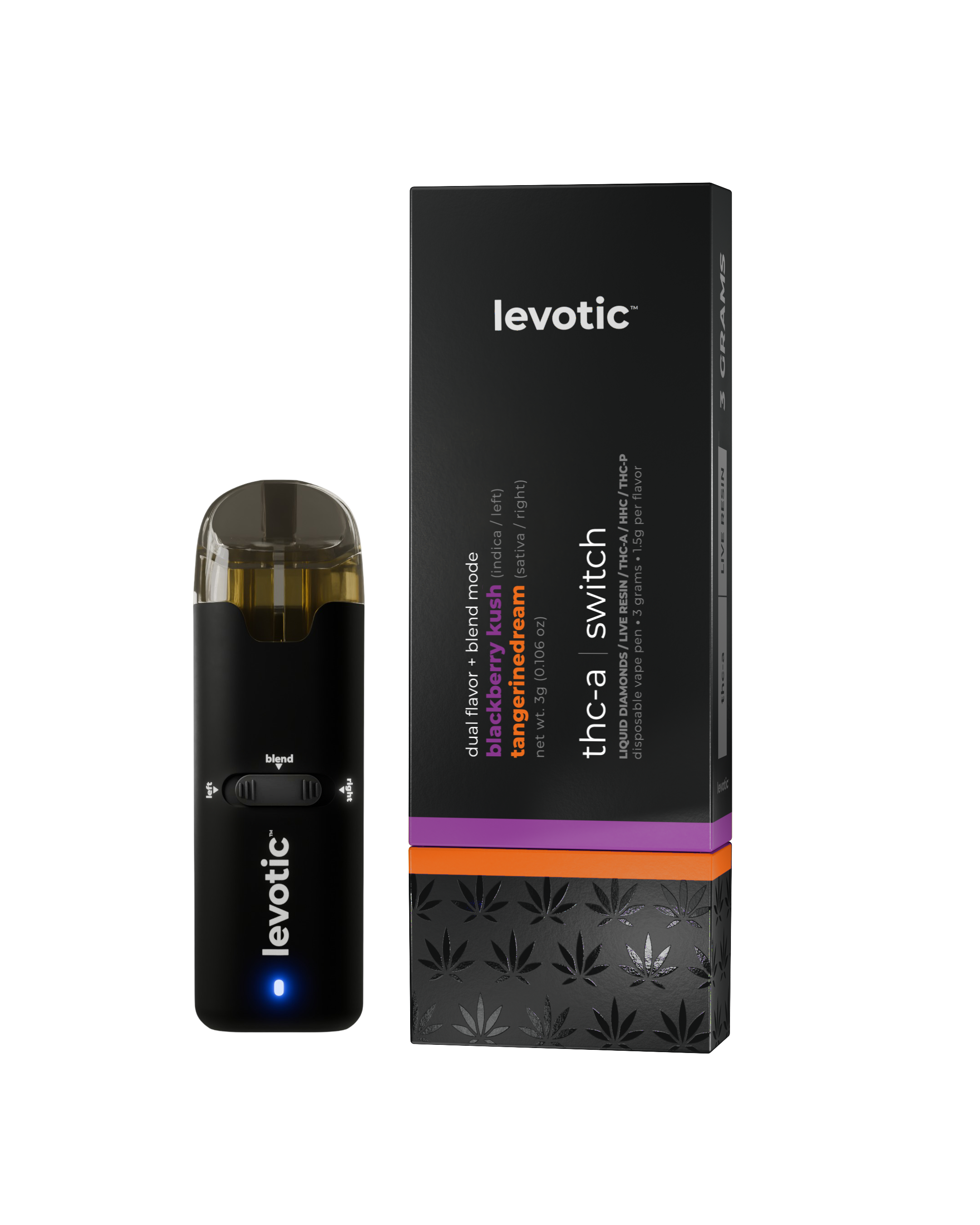 Levotic Disposables | THCA Switch 3G | 5ct Box |