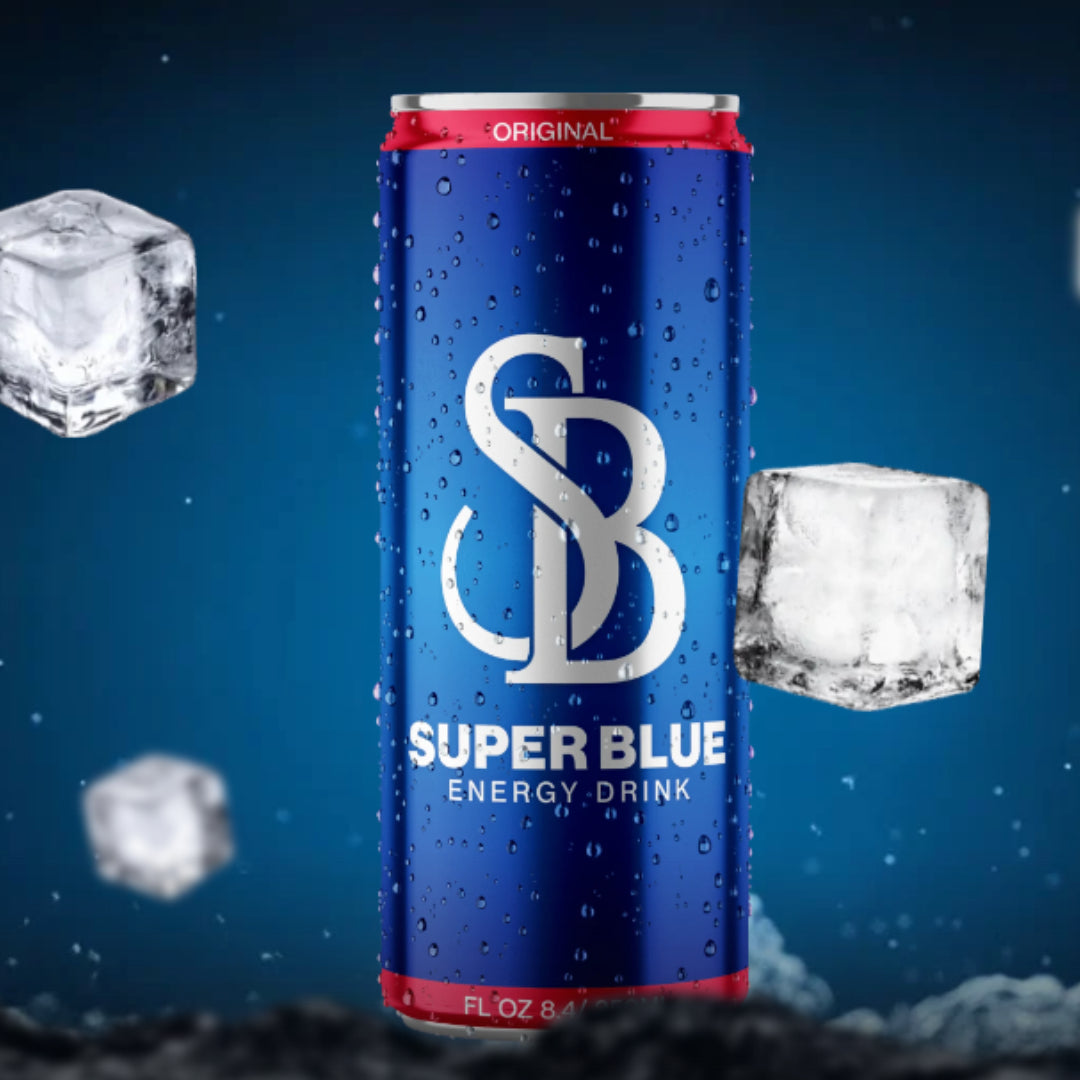 Super Blue Energy Drink 8.4oz 24ct Case