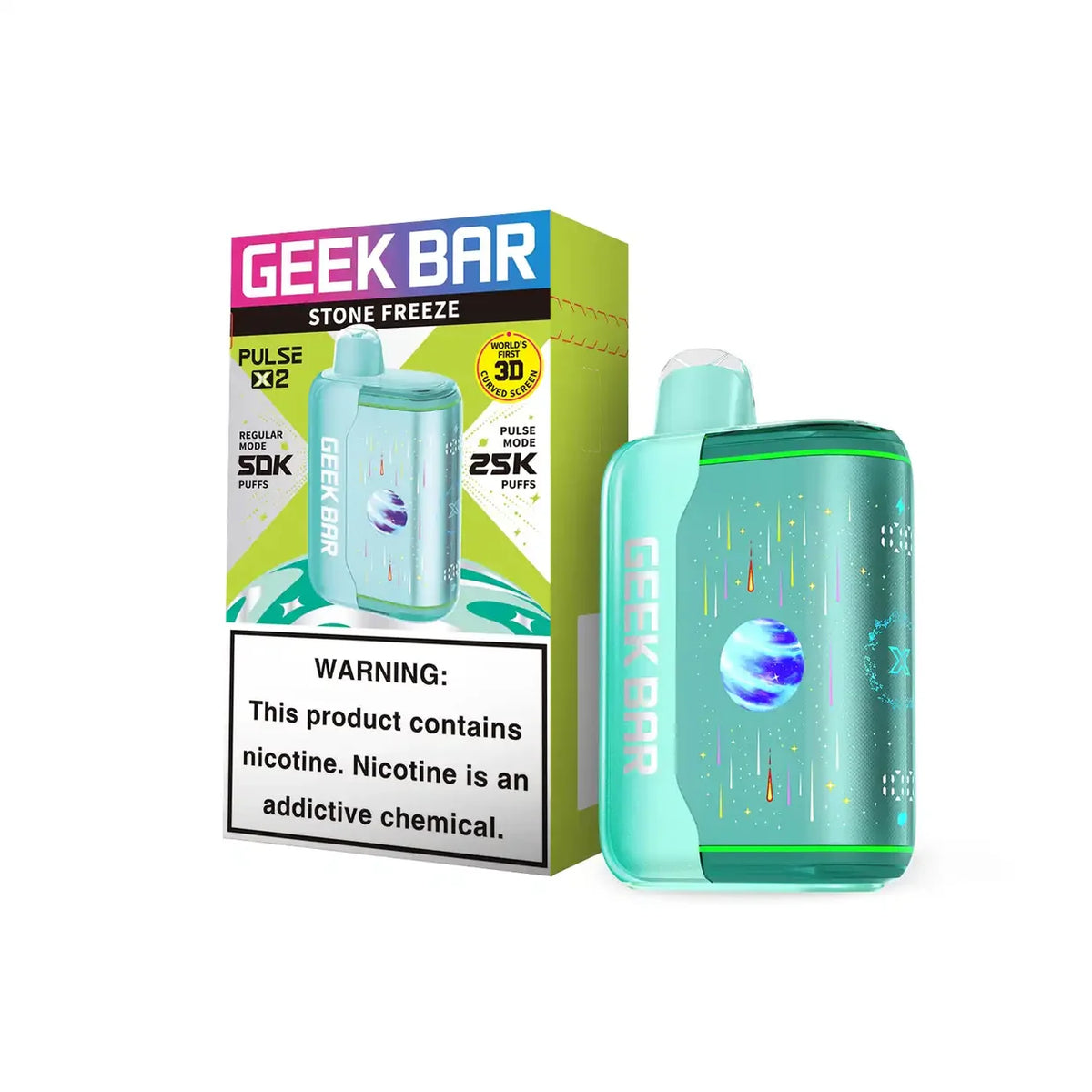 Geek Bar Pulse X2 50K Disposable Vape 5-Count Box