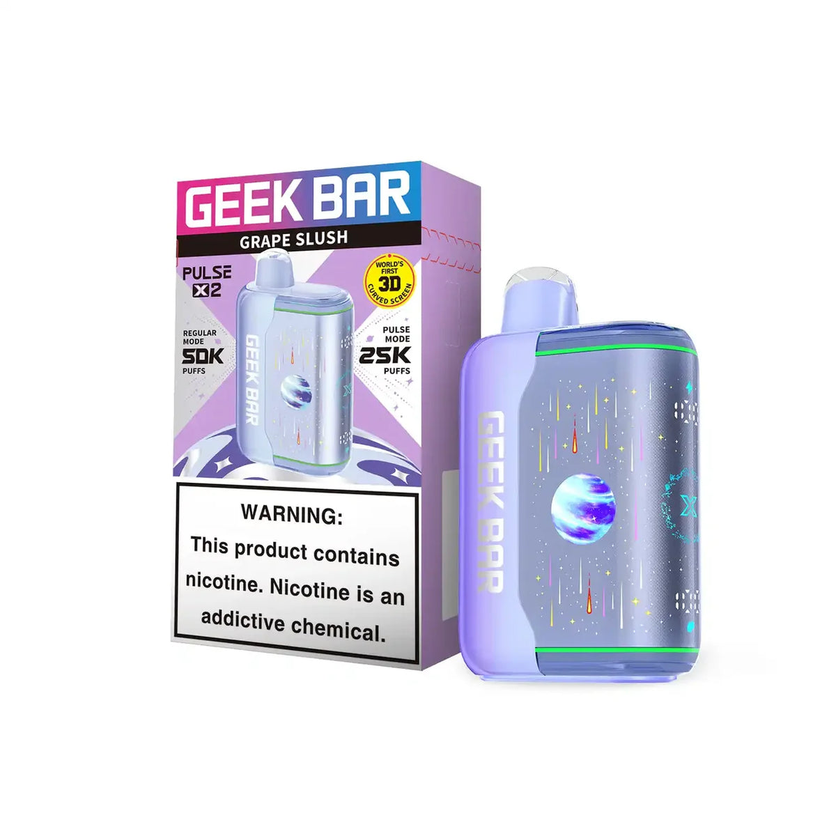 Geek Bar Pulse X2 50K Disposable Vape 5-Count Box