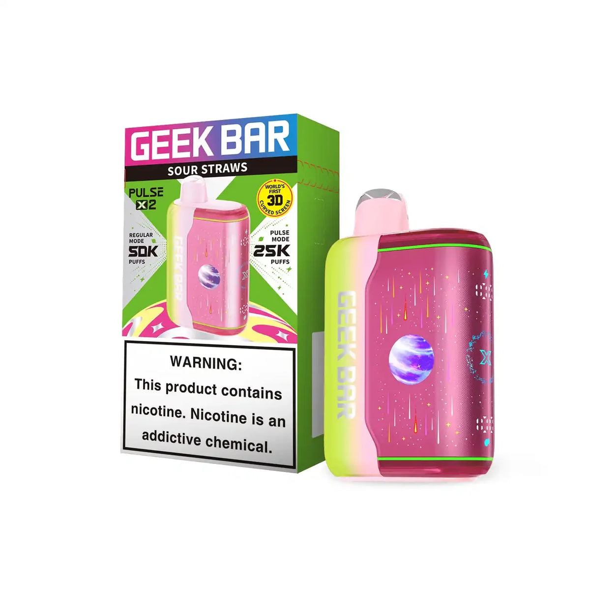 Geek Bar Pulse X2 50K Disposable Vape 5-Count Box