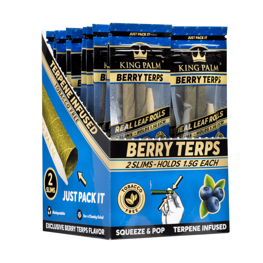 King Palm 2 Slims 1.5G Berry Terps 20ct Box