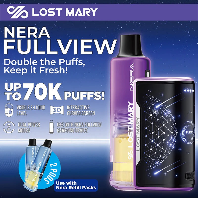 Lost Mary Nera 70K Disposables KIT | 5ct Box |