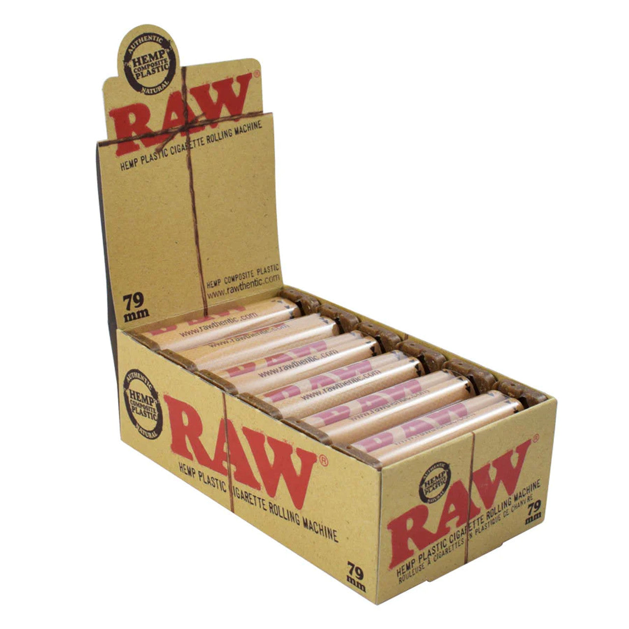 Raw 79mm Cigarette Rolling Machine 12ct Box