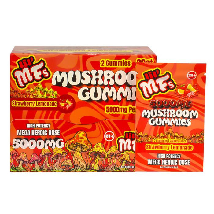 LIL MF'S Mushroom Gummies (2ct) 5000mg Per pack 20ct Box