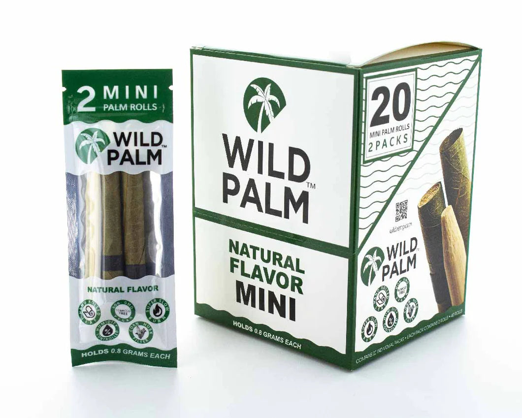 Wild Hemp Mini Palm Rolls 20pk - Natural Flavor