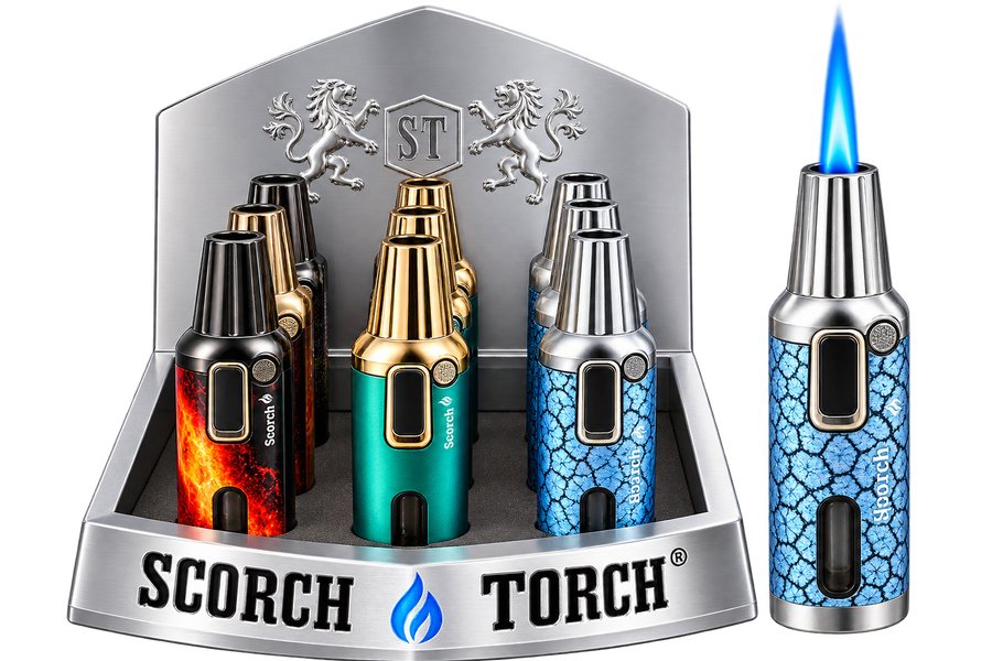 Scorch Torch Single Flame Oval Shape Lighter 9ct Box (61842)