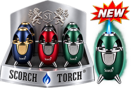 Scorch Torch Single Flame Atomic Rocket Heavy Metal Torch 6ct Box (61861)