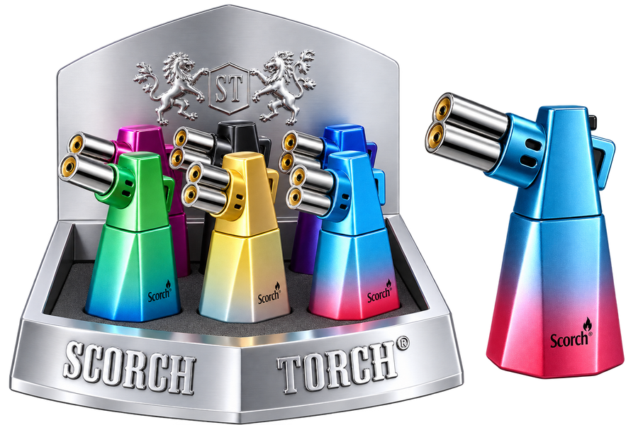 Scorch Torch Single Flame Octagonal Shape Lighter 6ct Box (61903)