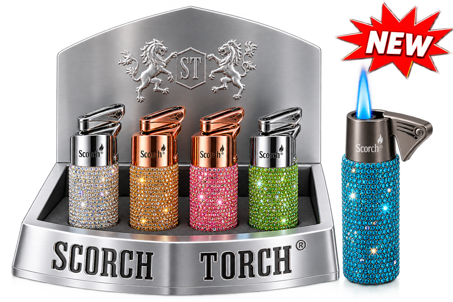 Scorch Torch Single Flame Cylindrical Lighter 12ct Box (61892)