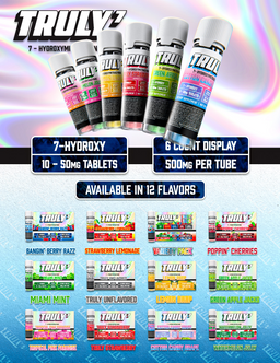 Truly7 Obsidian 7 Hydroxy (10ct) 50mg Per Tab (500mg Per Jar)