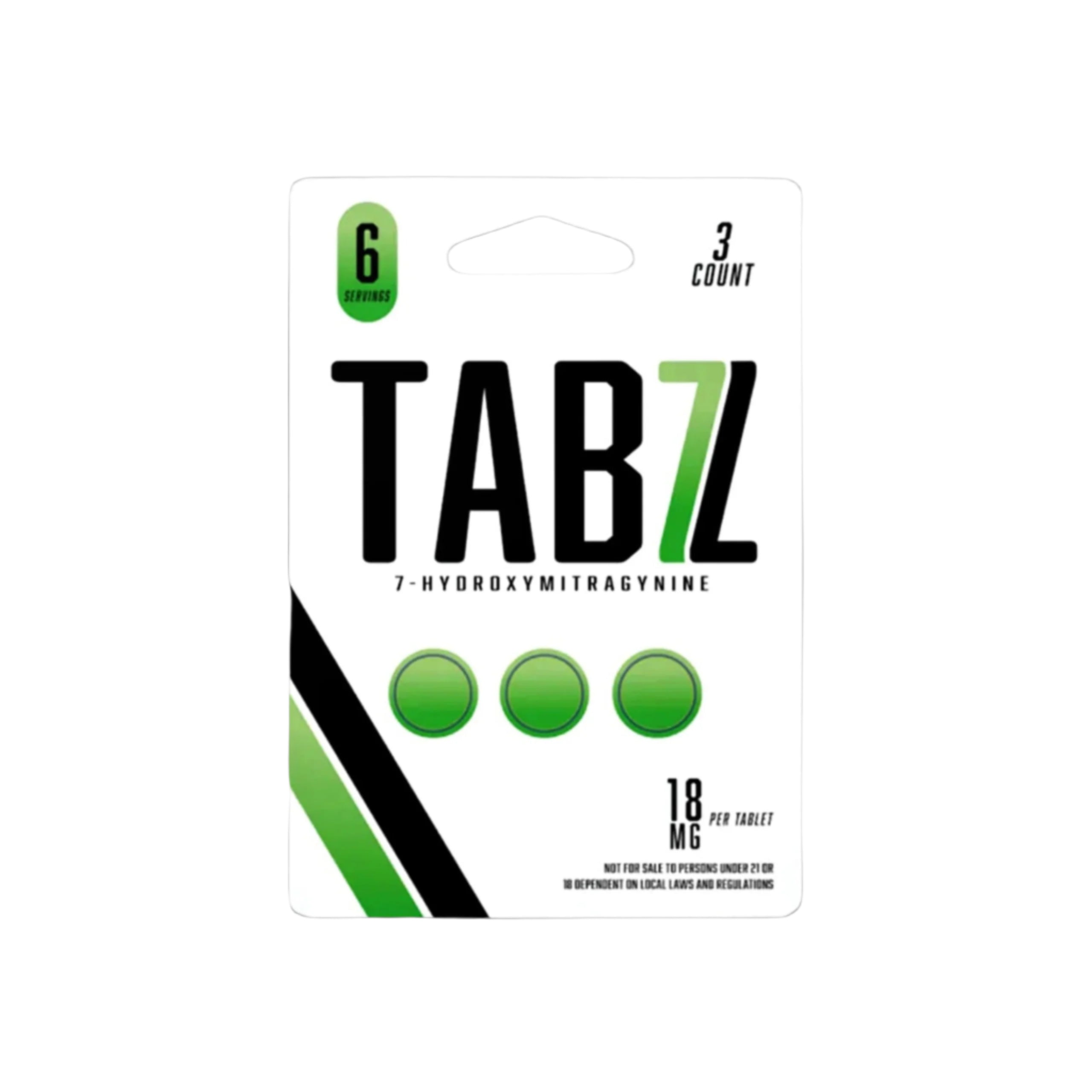 TABZ 7 Hydroxymitragynine Kratom Tablets 25ct Box