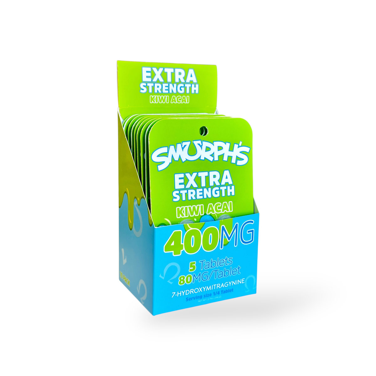 Smurph's Extra Strength 7-Hydroxy (5ct) 80mg Per Tab (400mg Per Pack) 10ct Box