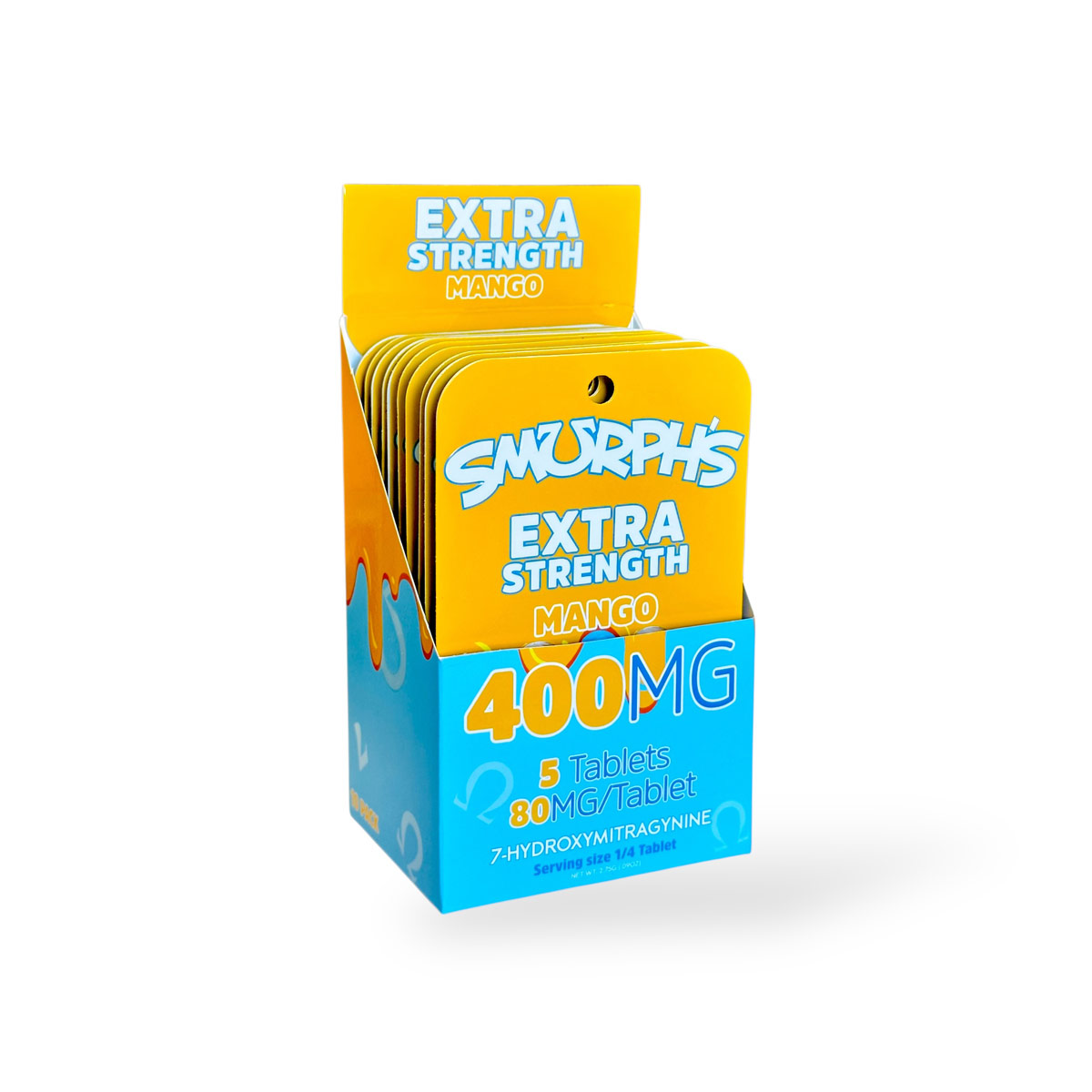 Smurph's Extra Strength 7-Hydroxy (5ct) 80mg Per Tab (400mg Per Pack) 10ct Box