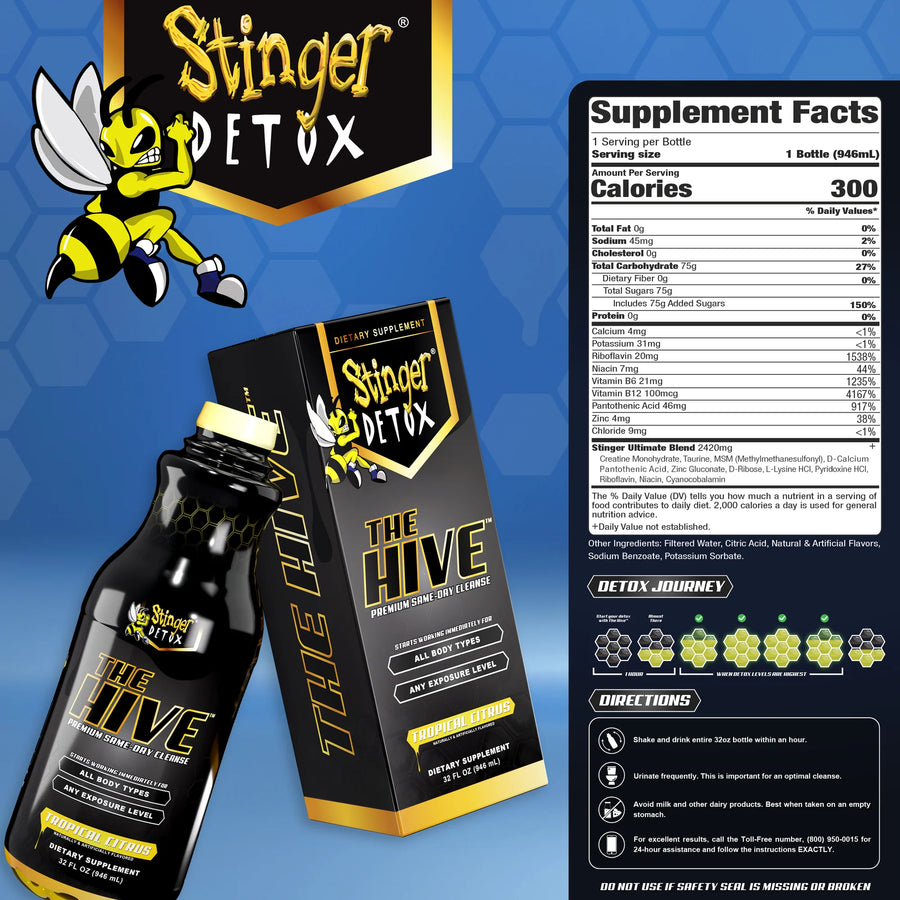 Stinger Detox The Hive Same Day Cleanser 32oz