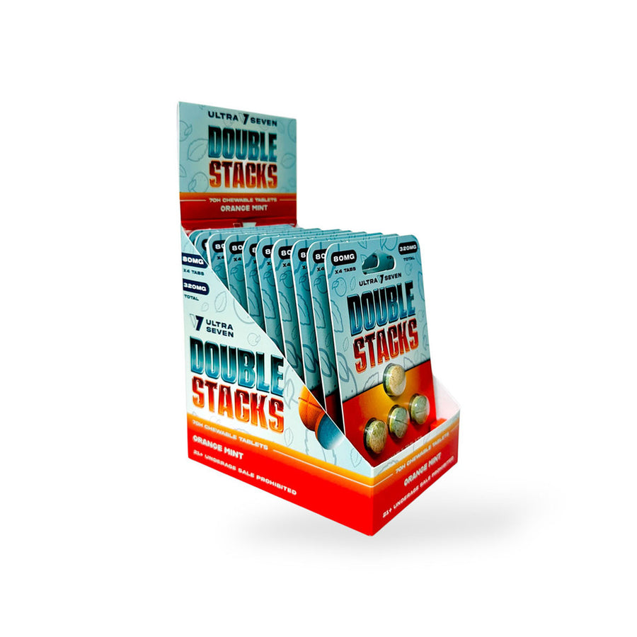 Ultra Seven Double Stacks 7 Hydroxy (4ct) 80mg Per Tab (320 Per Pack)  10ct Box |