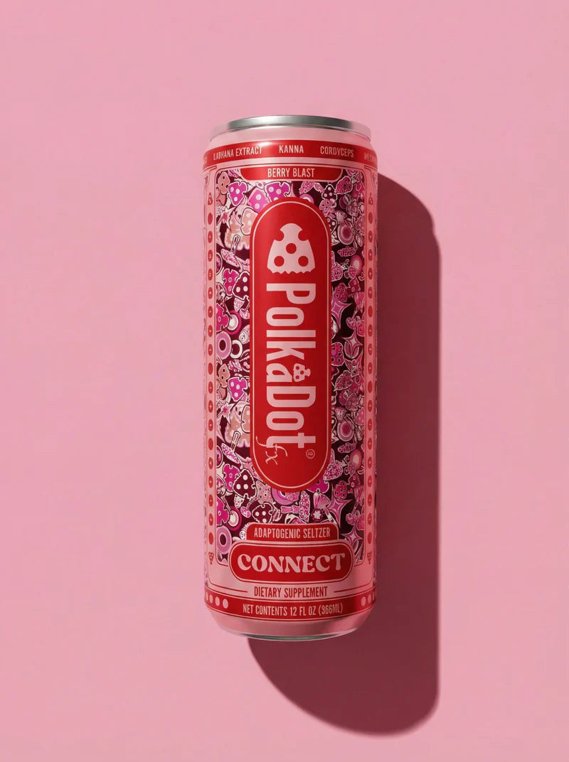 Polkadot Mushroom Adaptogenic Seltzer Drink 12oz Variety Pack 12ct
