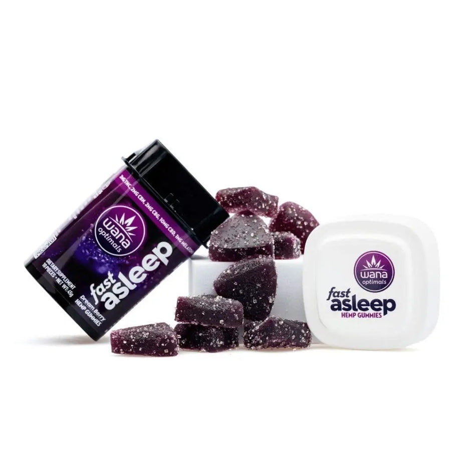 Wana Optimals Fast Asleep Gummies Dream Berry 10ct Jar (100mg Total)