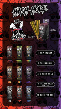 Geekd G-Unit Hash Hole THC-A Pre Rolls 2XL 1.8G 2pk 10ct Box |