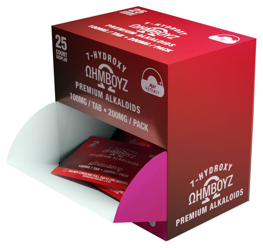OHMBOYZ 2ct 100mg Per Tab 200mg Total Pack | 25ct Box