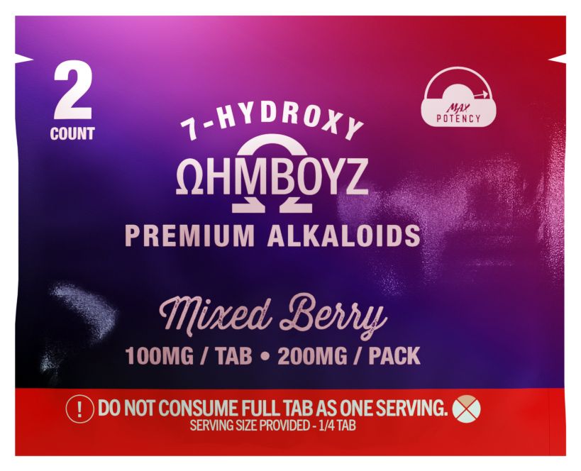 OHMBOYZ 2ct 100mg Per Tab 200mg Total Pack | 25ct Box