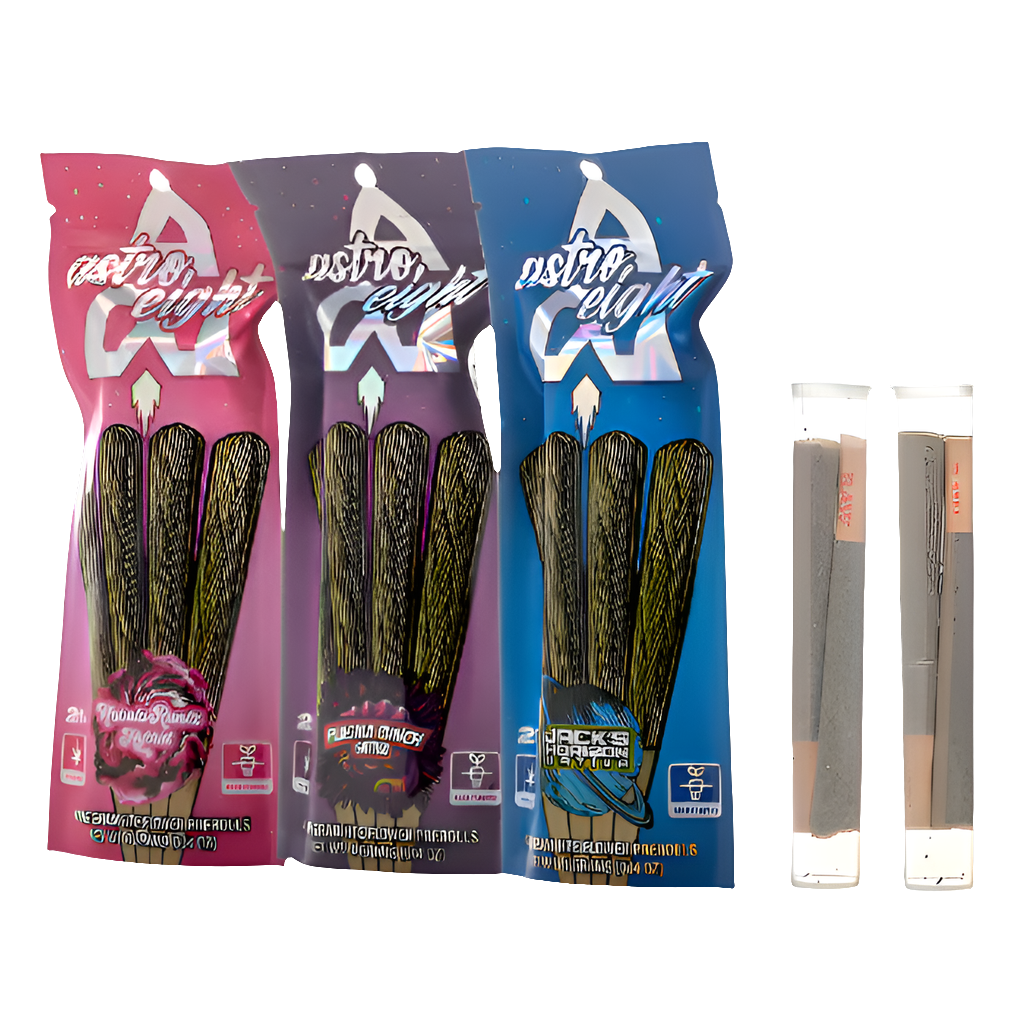 Astro Eight Flower Pre Rolls | HTE 4G | 4 Pack | 10ct Box |