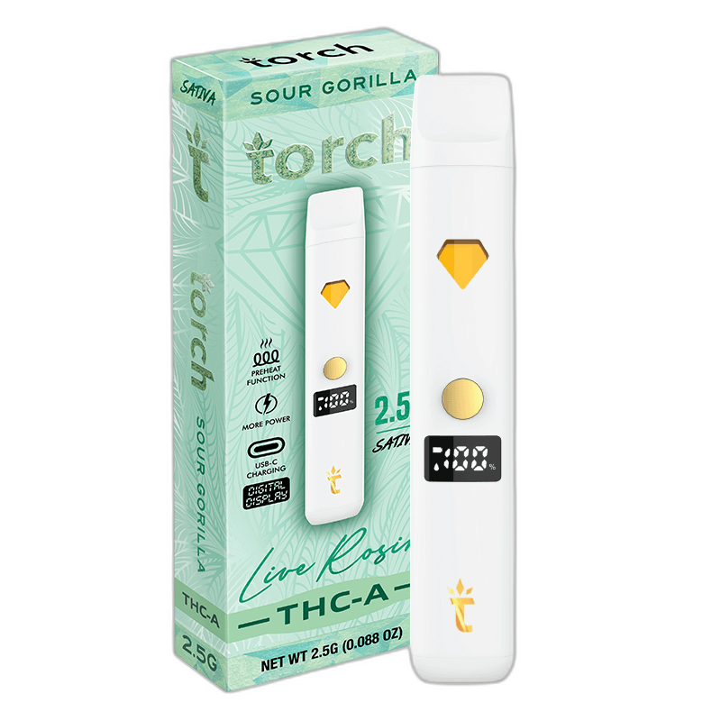 Torch | Disposables | Live Rosin THC-A 2.5G | 5ct Box |