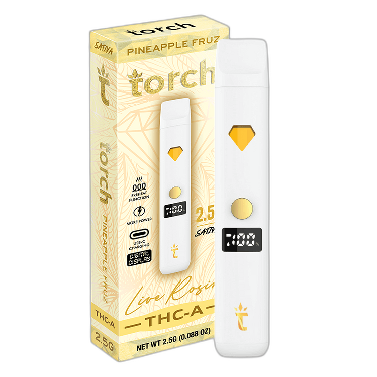 Torch | Disposables | Live Rosin THC-A 2.5G | 5ct Box |