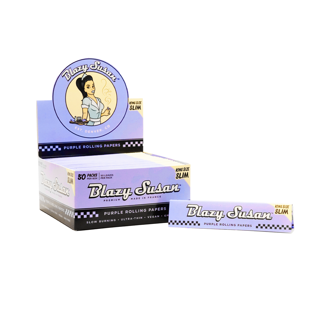 Blazy Susan Papers | Purple King Size Slim | 50ct Box