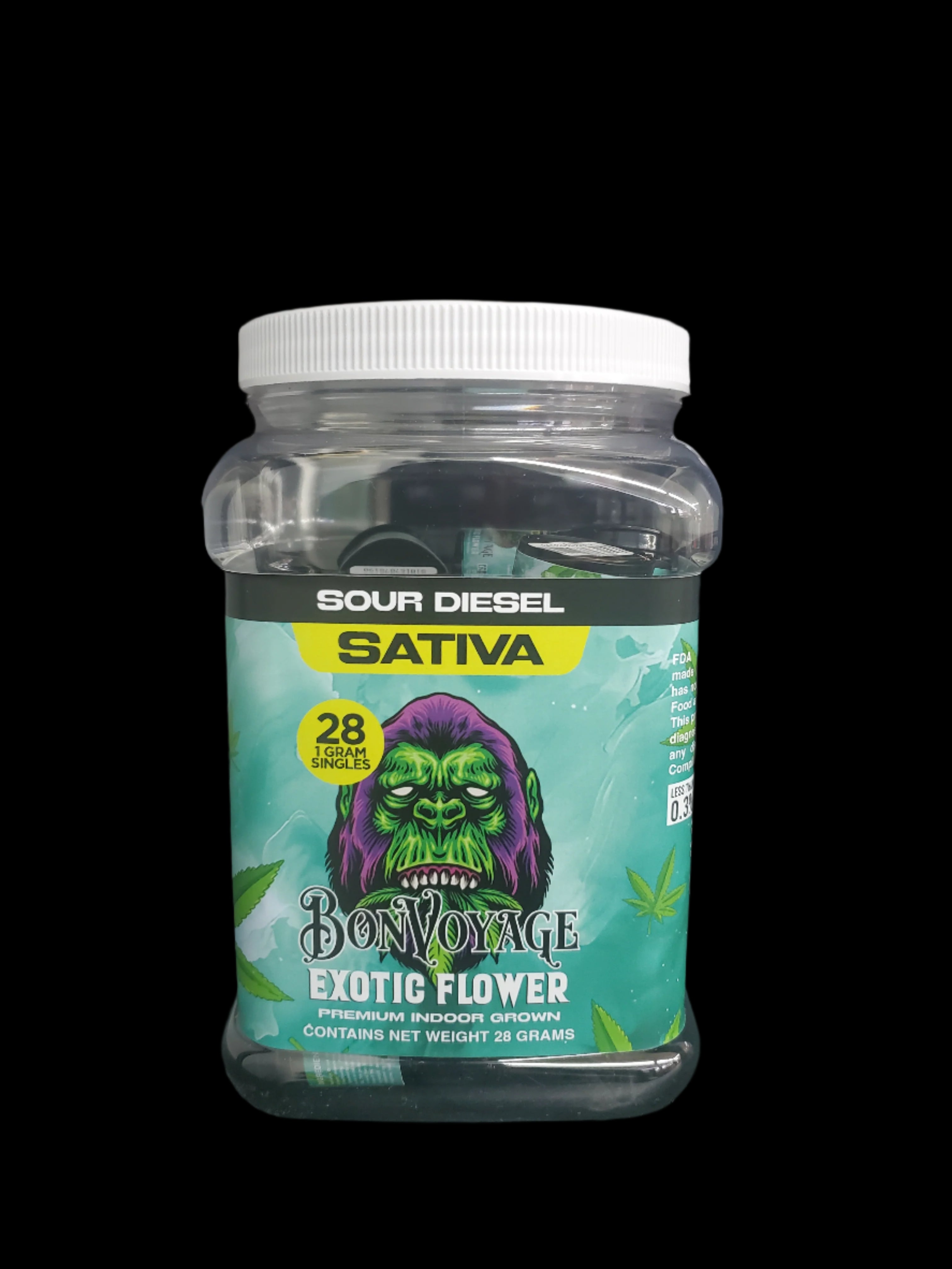 Bonvoyage Flower | Premium THC-A 1g | 28ct Jar