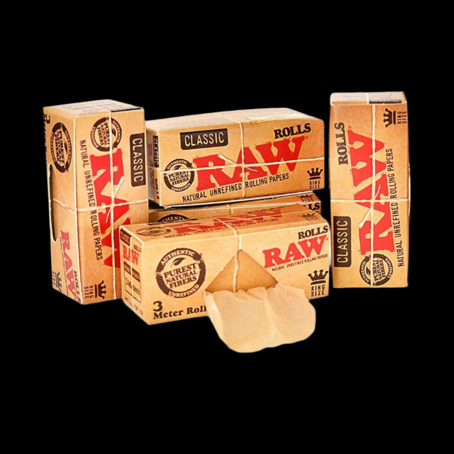 Raw Classic Rolls King Size 3 Meter Roll - 12ct Box