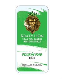 Krazy Lion | Diamond Pre Roll | 5ct Box |