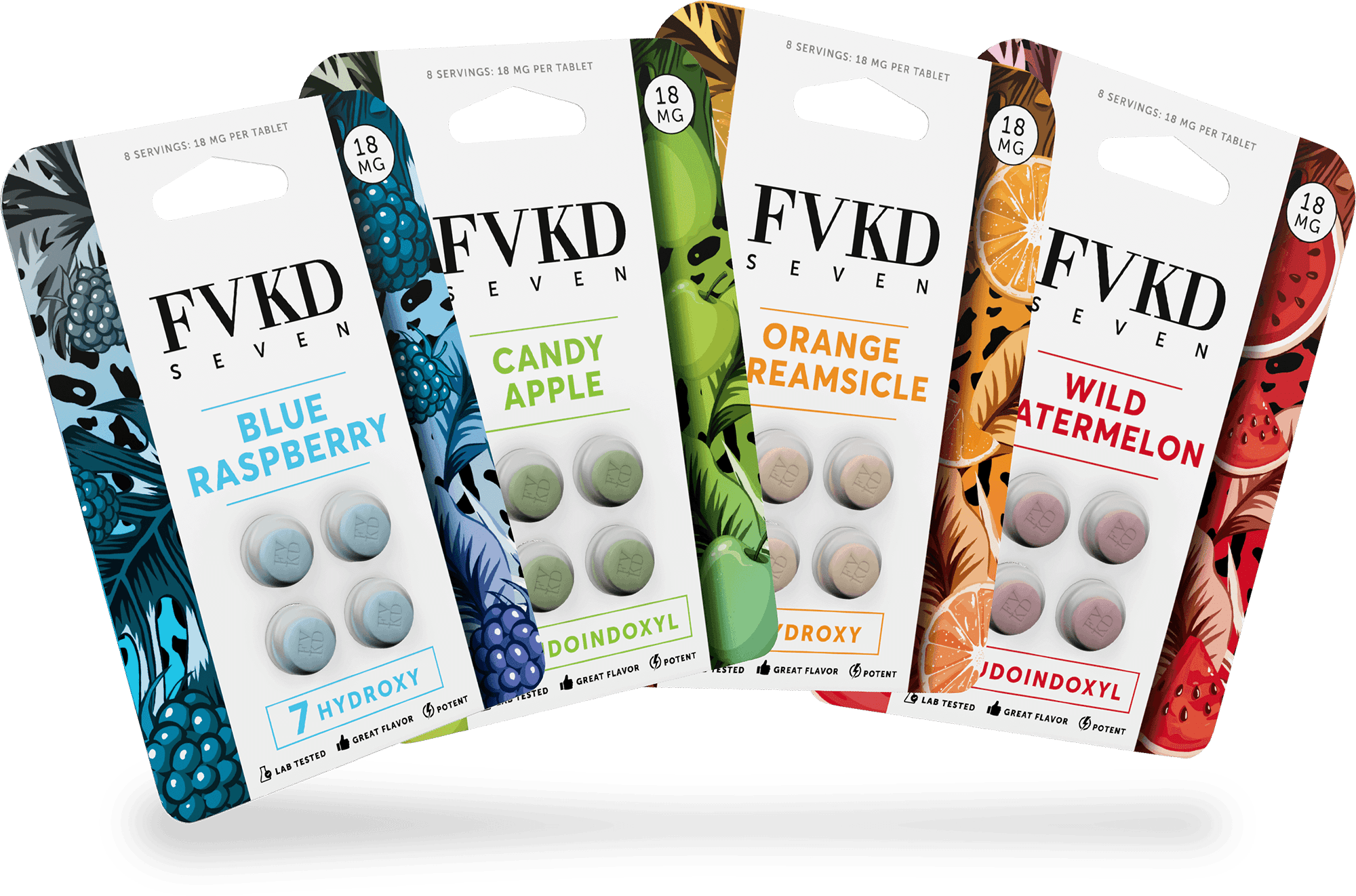 FVKD 7-Hydroxy Kratom | 4pk 18mg | 10ct Box