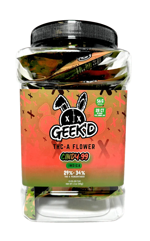 Geekd Flower | THC-A 2G Bags | 28ct Jar