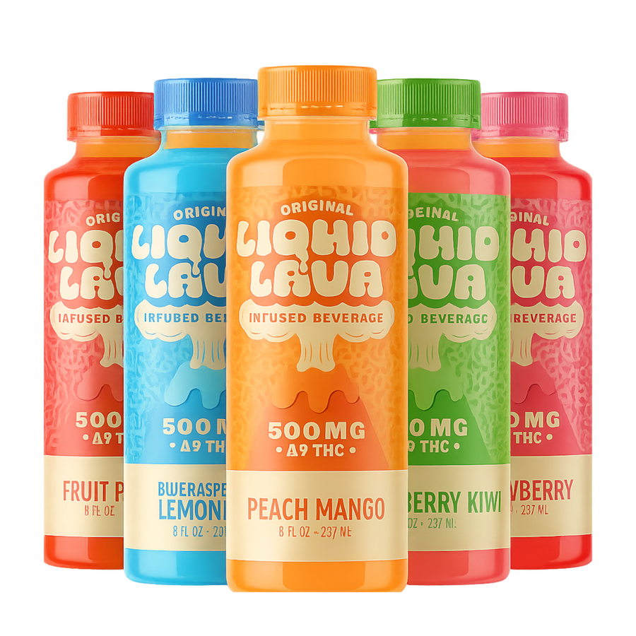 Liquid Lava D9 Infused Beverage 500mg 8oz Bottle